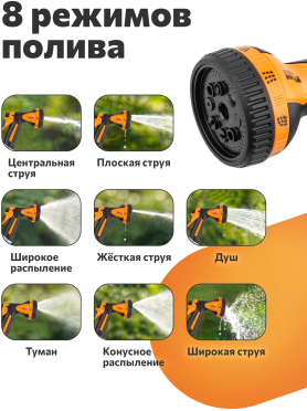 Пистолет-распылитель 8-позиционный STARTUL METSA 