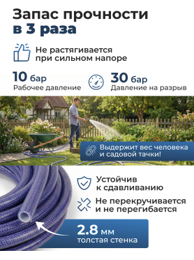 Шланг поливочный STARTUL Garden Profi 3/4" 50 м 