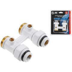 Клапан прямой шаровый 3/4" наружная резьба AV ENGINEERING 
