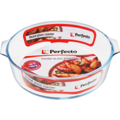 Форма для выпечки стеклянная круглая 1,6 л 230х210х60 мм PERFECTO LINEA 