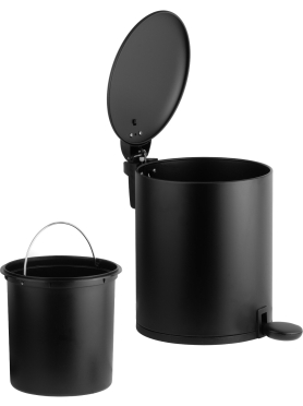 Ведро мусорное с педалью PERFECTO LINEA Black Onyx 5 л 