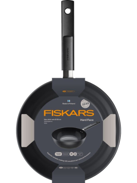 Сковорода ВОК алюминиевая 28 см 4,5 л FISKARS Hard Face 