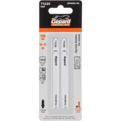 Пилка для электролобзика GEPARD по металлу T123X 2 штуки 