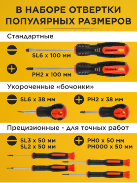 Набор отверток STARTUL Master 8 предметов 
