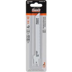 Полотно для сабельной пилы GEPARD по металлу S711EF 152 мм 2 штуки 