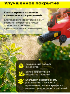 Опрыскиватель плечевой аккумуляторный 2 л WORTEX KS 1820 Li ALL1 XLT SOLO 