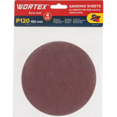 Шлифлист круглый 150 мм без отверстий WORTEX для станка GM 1528