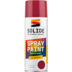 Краска-эмаль аэрозольная универсальная темно-красный SOLIDE 400 мл  Краска-эмаль аэрозольная универсальная темно-красный SOLIDE 400 мл