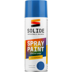 Краска-эмаль аэрозольная универсальная синий SOLIDE 400 мл  Краска-эмаль аэрозольная универсальная синий SOLIDE 400 мл