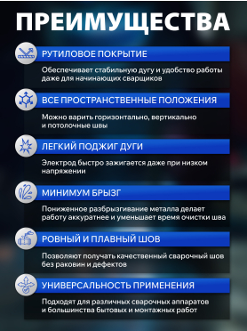 Электрод для углеродистой стали 3,2 мм SOLARIS МР-3 пенал 5 кг 