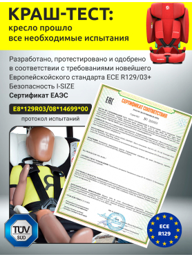 Автокресло BONBINI Voyage Coral Red melange 