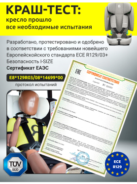 Автокресло BONBINI Voyage Grey melange 