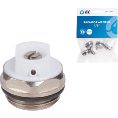 Воздухоотводчик для радиатора 1/2" AV ENGINEERING 5 штук 
