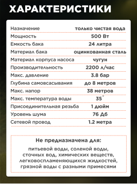 Насосная станция ECO GFW-524 