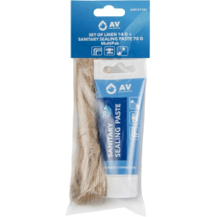 Паста уплотнительная AV ENGINEERING MultiPak 70 г + лен 14 г 