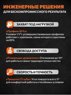 Набор инструментов 1/4", 1/2" 6 граней PRO STARTUL Dakar 94 предмета 