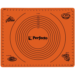 Коврик для теста с мерными делениями 50х40 см PERFECTO LINEA Handy оранжевый 