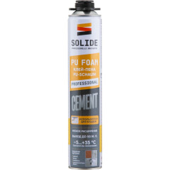 Клей-пена монтажная SOLIDE Cement 850 мл 