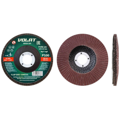 Круг лепестковый 125х22 мм P100 конический ВОЛАТ 