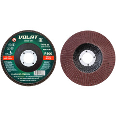 Круг лепестковый 125х22 мм P100 конический ВОЛАТ 