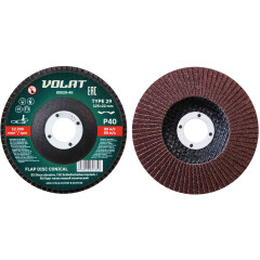 Круг лепестковый 125х22 мм P40 конический ВОЛАТ 