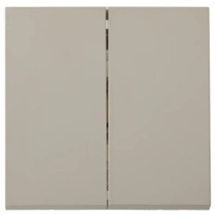 Выключатель двухклавишный cкрытый BYLECTRICA Carre песочный 