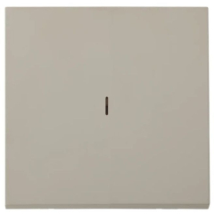Выключатель одноклавишный cкрытый с подсветкой BYLECTRICA Carre песочный 