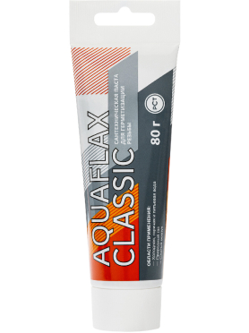 Паста уплотнительная РЕГИОНСПЕЦТЕХНО Aquaflax Classic 80 г 