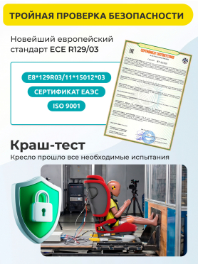 Автокресло BONBINI Travel Coral Red 