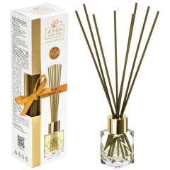 Аромадиффузор с палочками в стеклянном флаконе AROMA REPUBLIC №61 Amber sea 30 мл 