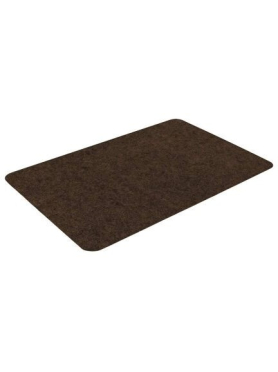 Коврик придверный влаговпитывающий ребристый VORTEX Slim 50×80 см коричневый 