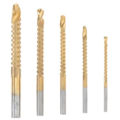 Набор cверл фрезерных по металлу 3-4-5-6-8 мм KRANZ Титан 5 штук 