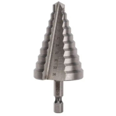 Сверло по металлу ступенчатое 9,0-36,0 мм KRANZ HRC 62 