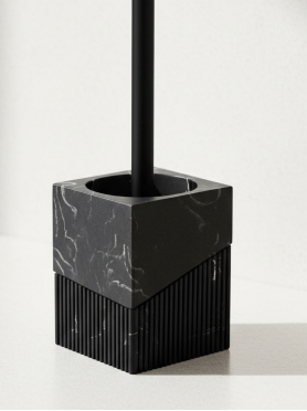 Ершик для унитаза PERFECTO LINEA Element Marble с подставкой