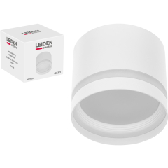 Светильник точечный накладной GX53 15 Вт LEIDEN ELECTRIC белый 
