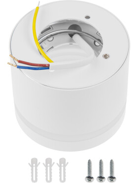 Светильник точечный накладной GX53 15 Вт LEIDEN ELECTRIC белый 