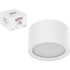 Светильник точечный накладной GX53 15 Вт LEIDEN ELECTRIC белый 