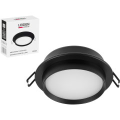 Светильник точечный встраиваемый GX53 15 Вт LEIDEN ELECTRIC черный 
