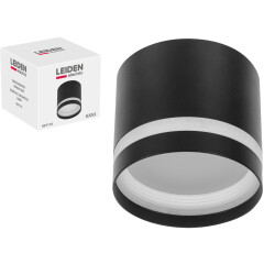 Светильник точечный накладной GX53 15 Вт LEIDEN ELECTRIC черный 