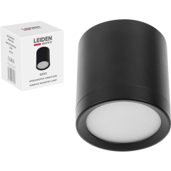 Светильник точечный накладной GX53 15 Вт LEIDEN ELECTRIC черный 