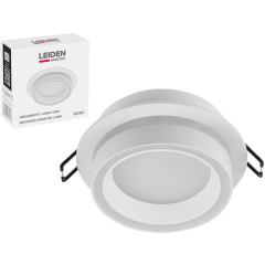 Светильник точечный встраиваемый GX53 15 Вт LEIDEN ELECTRIC белый 