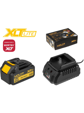 Комплект аккумулятор 18В и зарядное устройство MOLOT XLT Lite