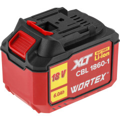 Аккумулятор 18 В 6 Ач Li-ion WORTEX CBL 1860-1 XLT 