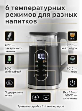 Чайник электрический NORMANN AKL-525 