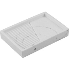 Мыльница PERFECTO LINEA Element Marble белая 