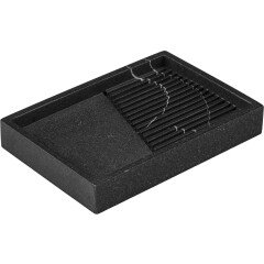 Мыльница PERFECTO LINEA Element Marble черная 