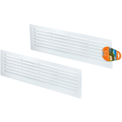 Решетка радиаторная TDM с регулировкой живого сечения белая 460х123 