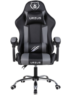 Геймерское кресло URZUS Fighter Black-Grey 