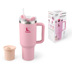 Термокружка c трубочкой PERFECTO LINEA Styley honey peach 1,18 л 