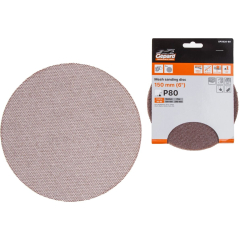 Шлифлист круглый самосцепляющийся 150 мм Р80 GEPARD 5 штук 